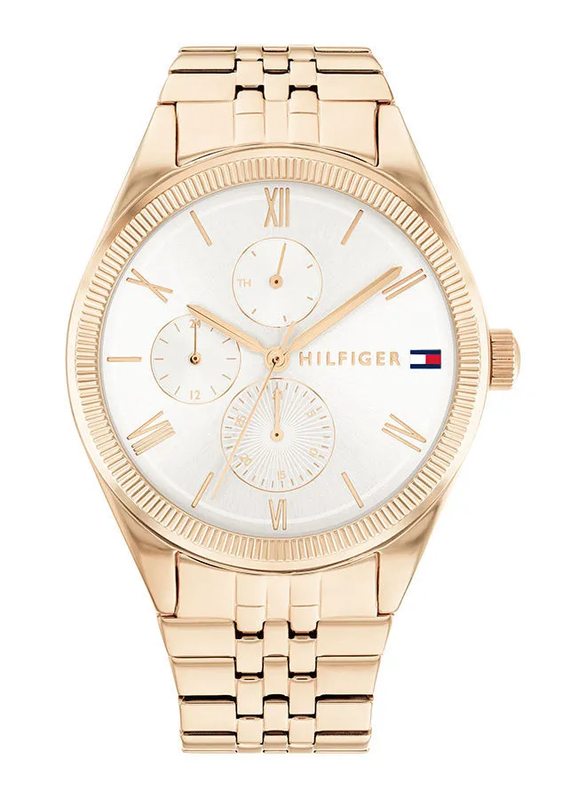 TOMMY HILFIGER Women Analog Round Shape Gold Wrist Watch 38 mm