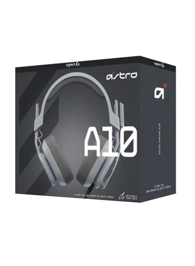 ASTRO A10 Ozone Gaming Headset Gen 2 Wired Headset - Over-Ear Gaming Headphones with flip-to-Mute Microphone, 32 mm Drivers, Compatible with PC