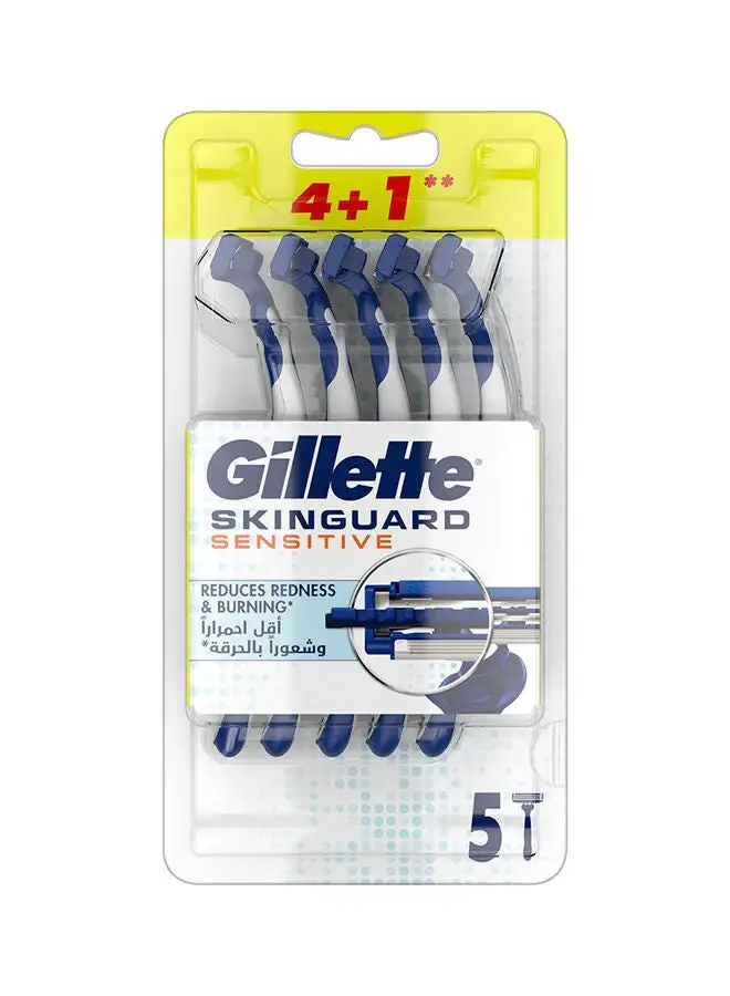 Gillette Skin Guard Sensitive Disposable Razor 5 Count