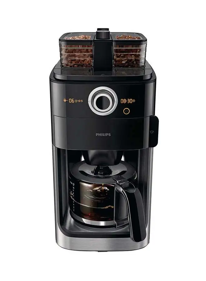 Philips Grind And Brew Coffee Maker 1.2 L 1000.0 W HD7762 Black