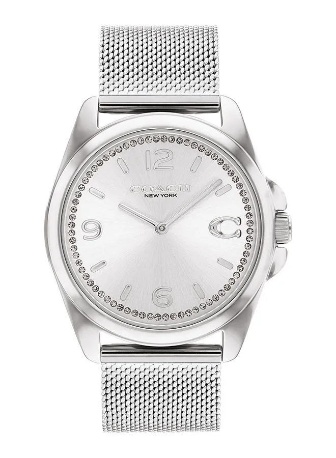 COACH Women Analog Round Shape Stainless Steel Wrist Watch 36 mm