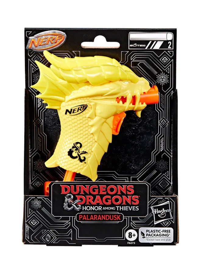 مسدس NERF MicroShots Dungeons Dragons Palarandusk، 2 سهم Elite 2.0، ألعاب خارجية للأطفال، ألعاب ناسفة