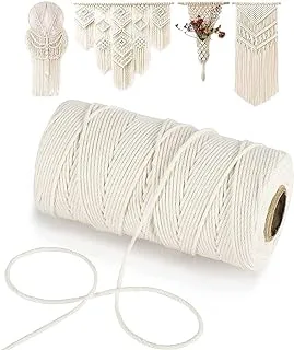 ECVV 100 M Cooking Twine, Strong Food Safe Cotton Wraps String for Tying Meat, Baking, DIY Crafts, Gifts Making Sausage Packaging Decoration Macrame Cord Thickness 2MM