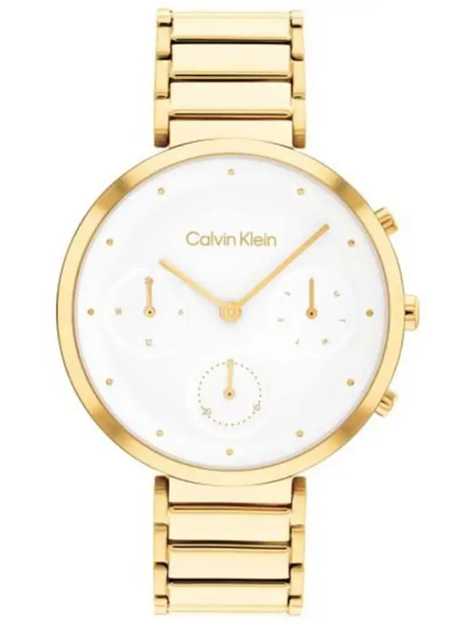 CALVIN KLEIN Women's Analog Round Shape Stainless Steel Wrist Watch 25200284 - 36.5 Mm