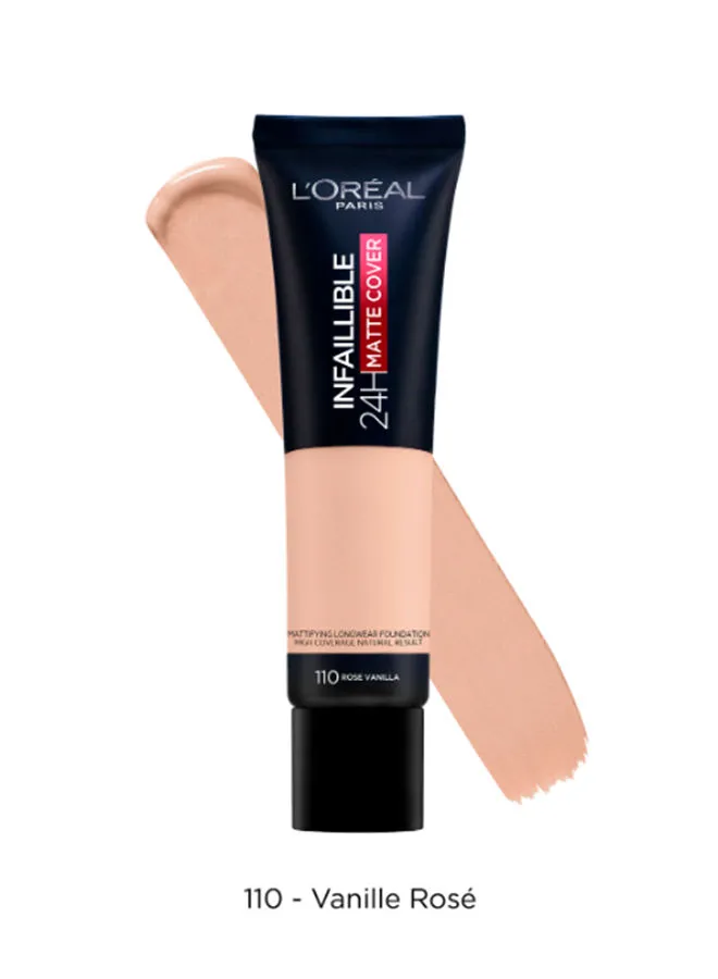 L'OREAL PARIS Infallible 24H Matte Cover Foundation 110 Rose Vanilla