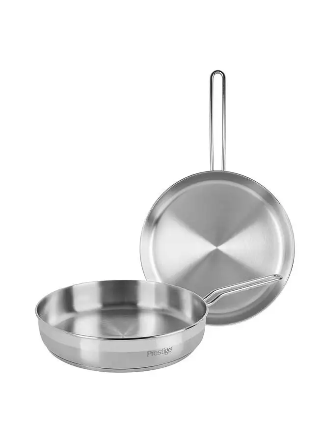 Prestige Prestige S/Steel Frypan 22Cm+26Cm Twin Pack Set