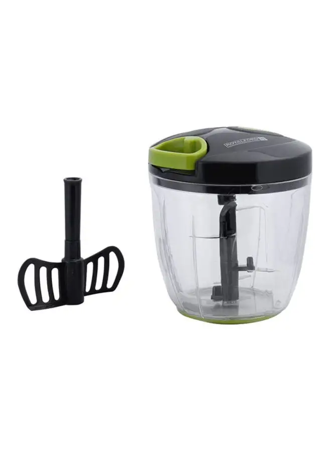 Royalford Multi Purpose Pull Chopper Grey/Black/Green 0.9Liters