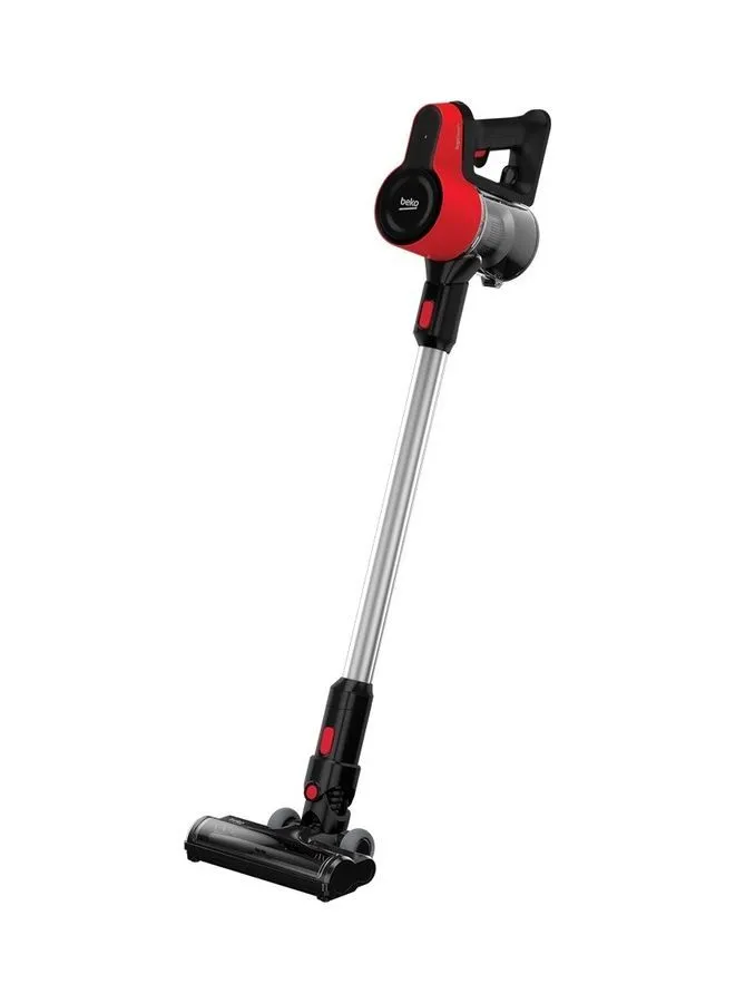 Beko ErgoClean Cordless Vacuum Cleaner | 110 Motor Power | 550ml Dust-Bin Capacity | 2 Suction Mode | Electrical Turbo Brush with LED Light 110 W VRT 50121 VR Black / Red