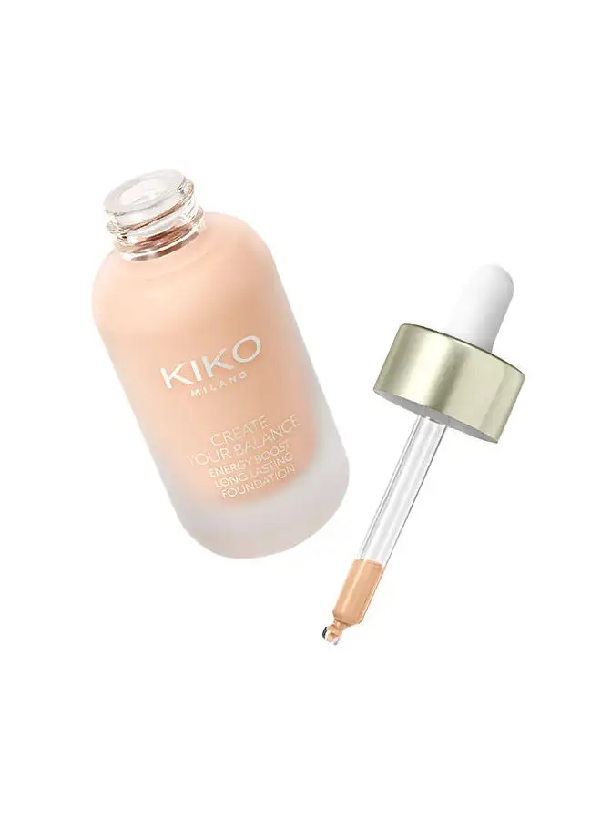 KIKO MILANO Energy Boost Long Lasting Foundation  Light natural