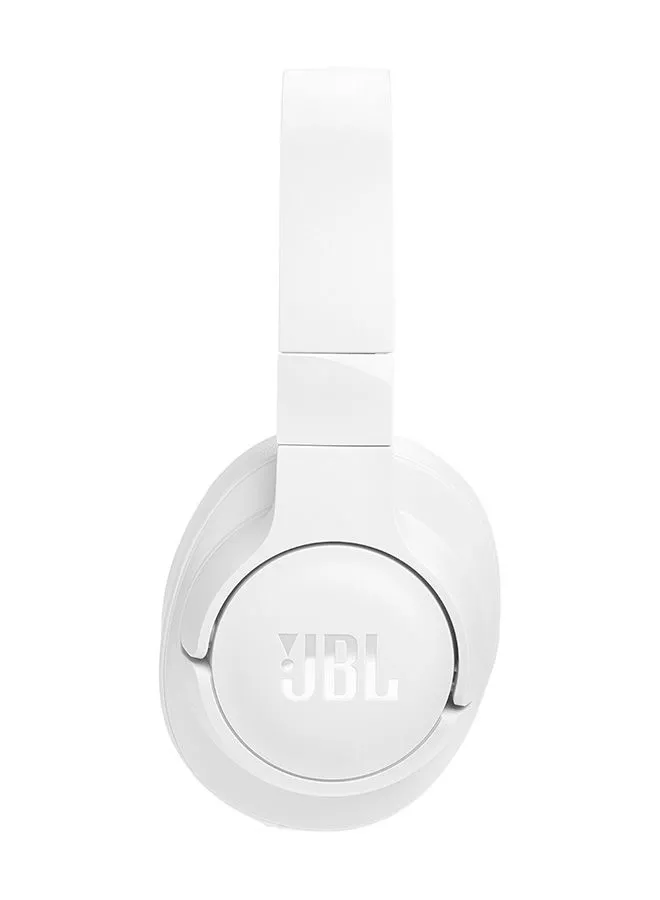 JBL Tune 770 Adaptive Noice Cancelling Wireless Over-Ear Headphones, Pure Bass Sound, 70H Battery, Adaptive Noice Cancelling with Smart Ambient, Bluetooth 5.3 with LE Audio Hands-Free Call + Voice Aware, White