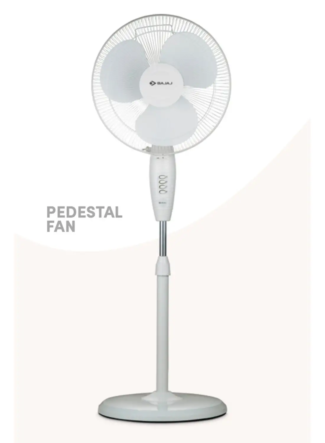 Bajaj Esteem 400 Mm Oscillating Pedestal Fan 250525 White