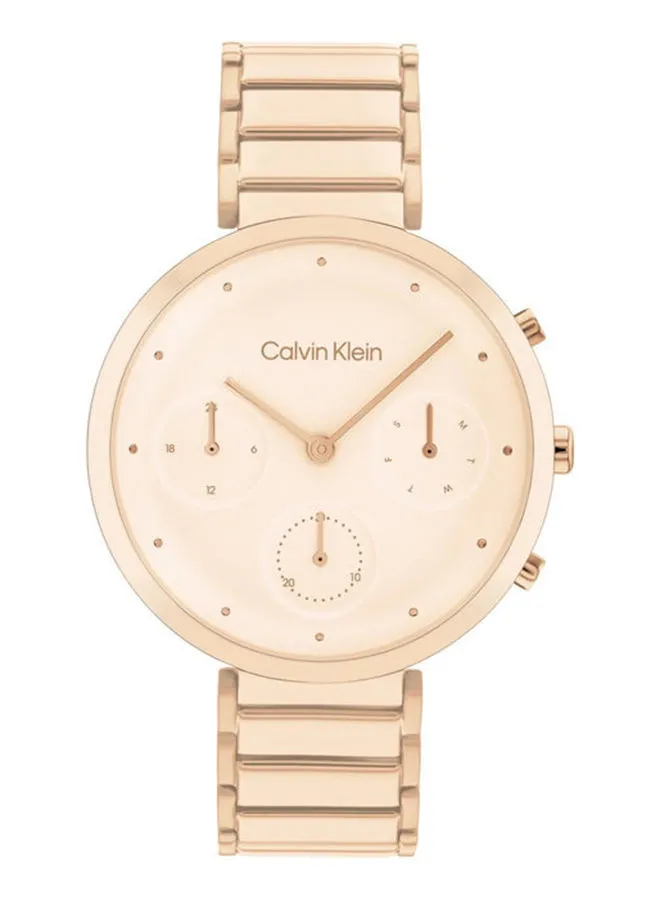 CALVIN KLEIN Women's Analog Round Shape Stainless Steel Wrist Watch 25200285 - 36.5 Mm