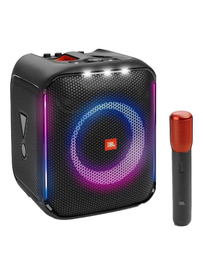 JBL Partybox Encore Portable Speaker With Digital Wireless Mic 100W Powerful Sound Dynamic Light Show IPX4 Splash Proof 10 Hours Of Playtime Multisource Playback Black