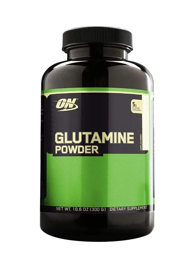 Optimum Nutrition L-Glutamine Muscle Recovery Powder - Unflavoured, 300 Grams, 58 Servings