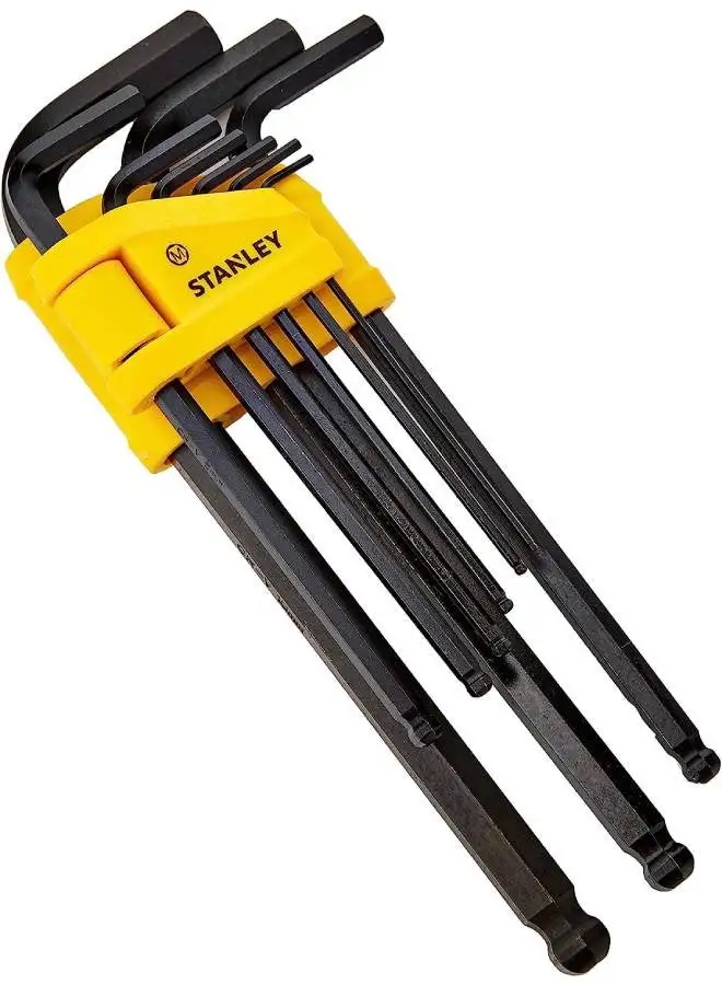 Stanley 9-Piece Head Male Spanner Set Yellow / Black Yellow / Black