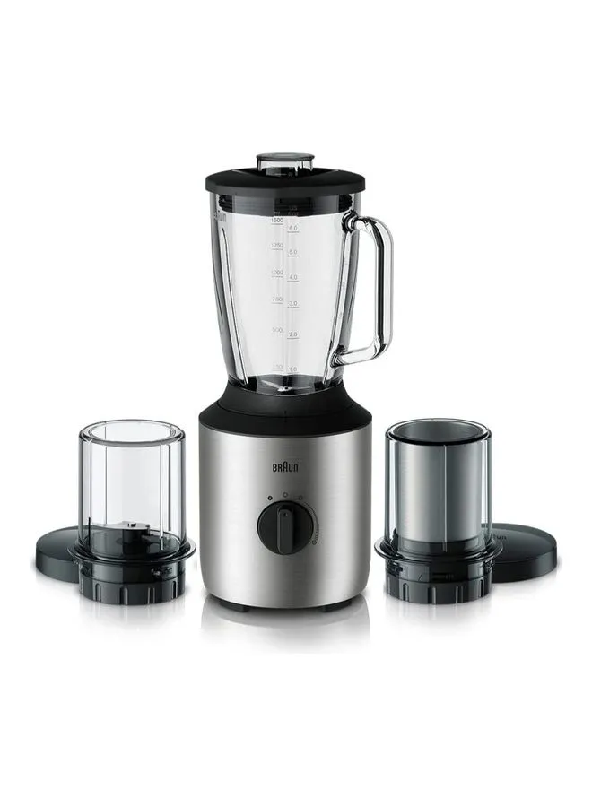 BRAUN Powerblend Glass Jug Blender 1.5 L 800.0 W JB 3273 Silver