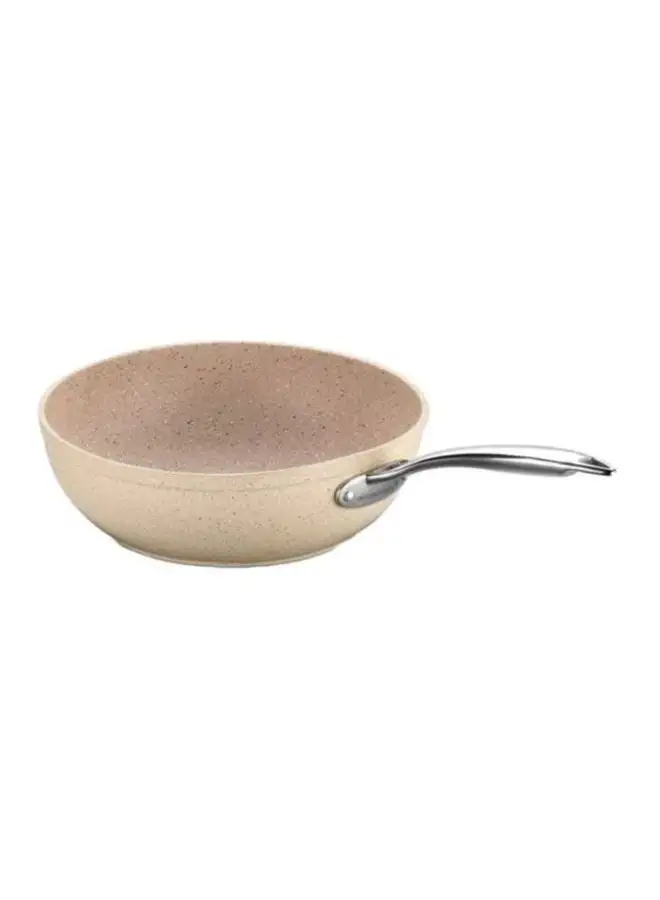 Korkmaz Granita Frying Pan Beige/Silver 24x4.7cm