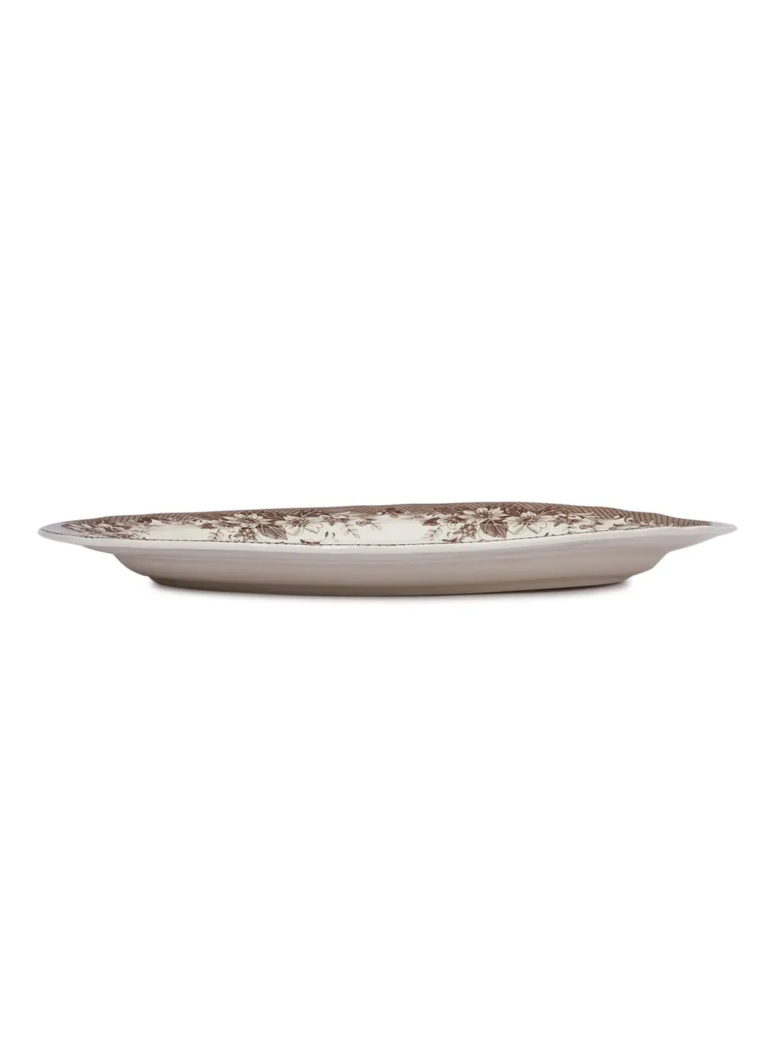 Claytan Oval Platter Brown 35.5x26x3cm