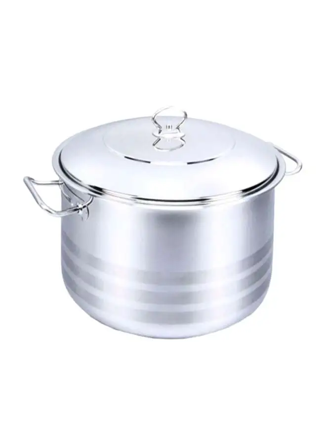 Korkmaz Casserole Pot With Lid Silver 40x26cm