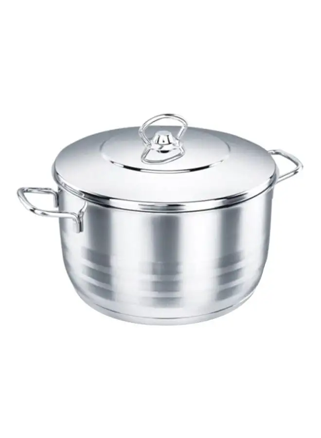 Korkmaz Casserole Pot With Lid Silver 10x18cm