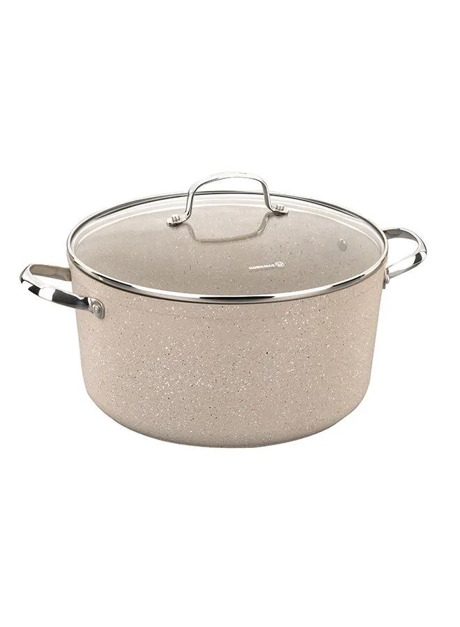 Korkmaz Granita Alu. Stainless Steel Casserole Pot 3.0l