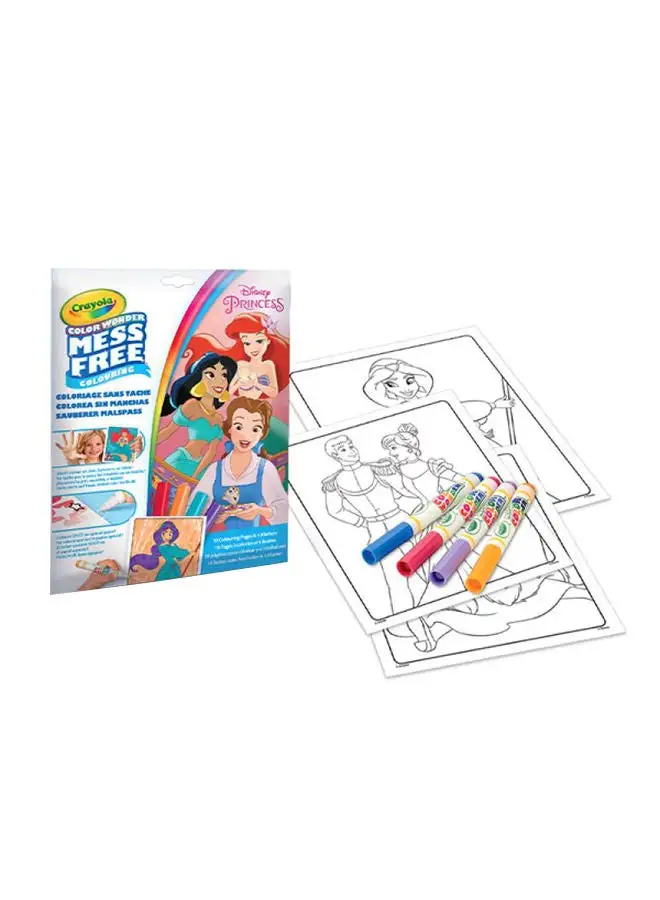 Crayola Color Wonder Set Disney Princess Coloring Book With 4 Markers