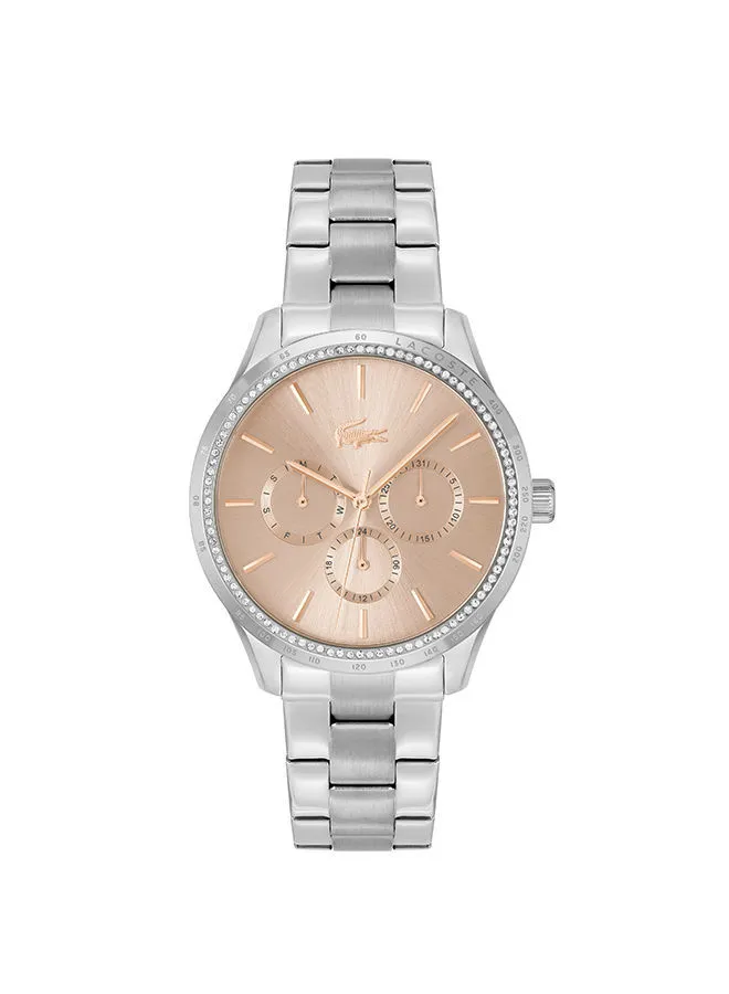 LACOSTE Women's Analog Round Shape Stainless Steel Wrist Watch 2001293 - 38 Mm