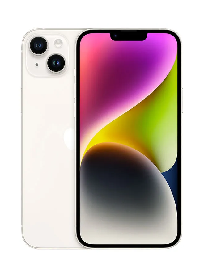 هاتف Apple iPhone 14 Plus بسعة 128 جيجابايت بتقنية Starlight 5G مع FaceTime - الإصدار العالمي