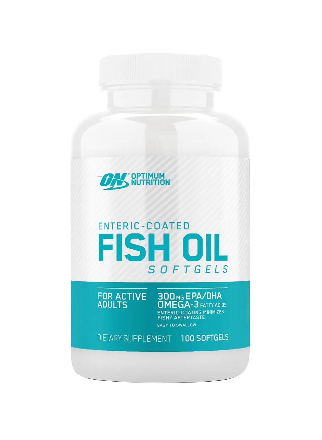 Optimum Nutrition Omega 3 Fatty Acids EPA & DHA Fish Oil Softgels for Active Adults - 300 MG, 100 Softgels