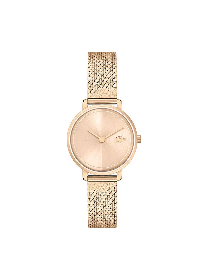 LACOSTE Women Analog Round Shape Gold Wrist Watch 28 mm