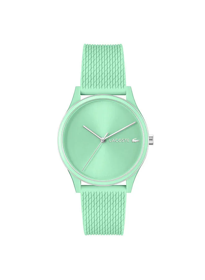 LACOSTE Women's Analog Round Shape Silicone Wrist Watch 2001304 - 36 Mm