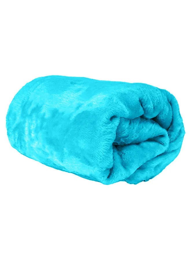 Hotel Linen Klub Double Micro Fleece Flannel Blanket 260 GSM Super Plush and Comfy Throw Blanket Size 200 x 220cm Turquoise