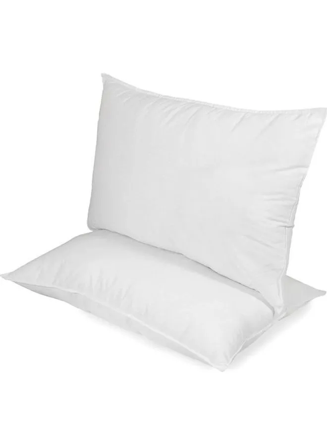 Maestro Set of 2 Anti Allergic 100% Virgin Fiber Pillow 45x68 cm Combination White 45x68cm