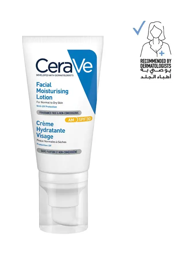 CeraVe AM Facial Moisturizing Lotion SPF30 with Hyaluronic Acid 52ml