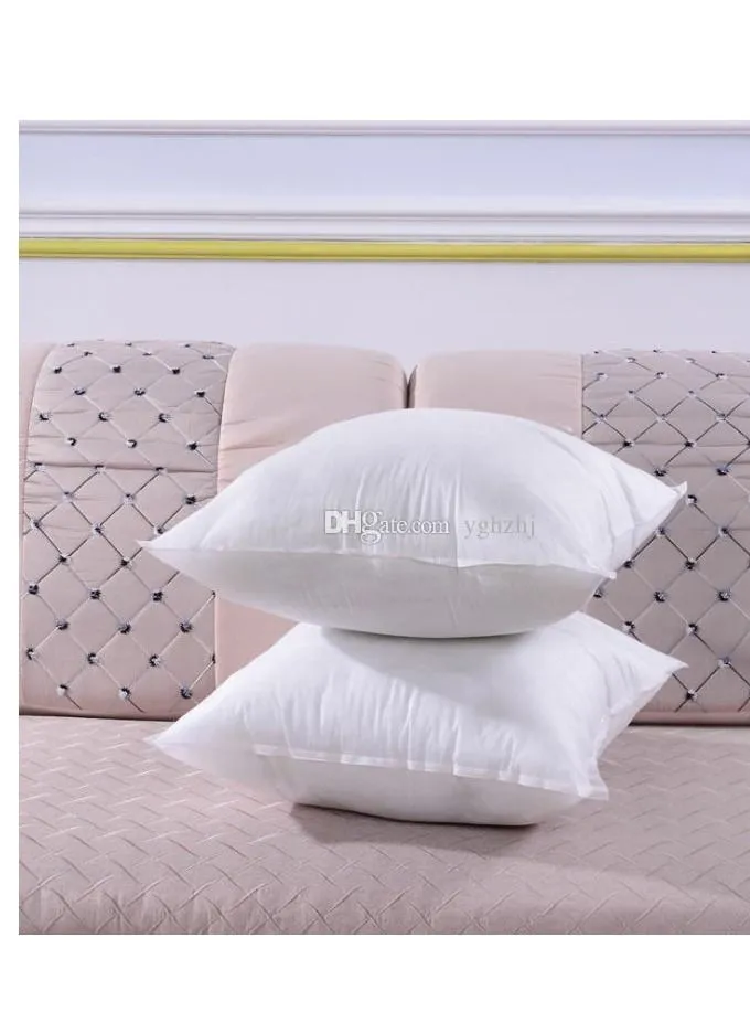 Maestro Maestro 2PCS Non Woven Cushion Hollow Fiber Polyester White 45x45cm