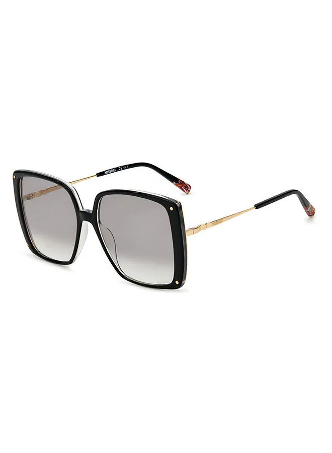 MISSONI Women's UV Protection Square Sunglasses - Mis 0002/S Black 58 - Lens Size 58 Mm