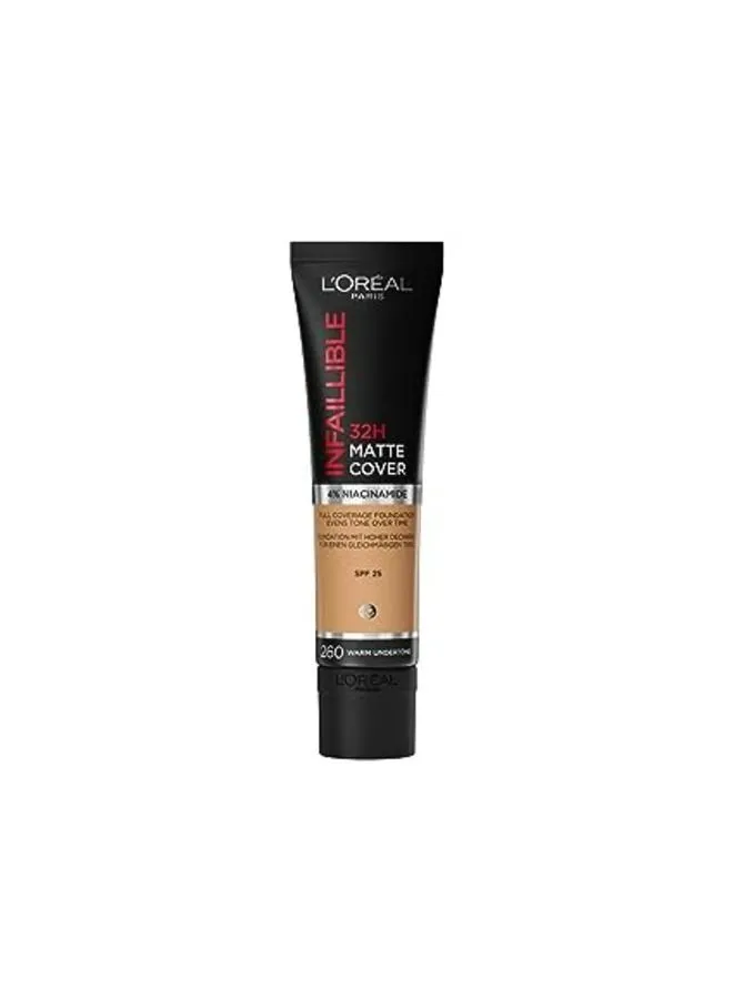 L'OREAL PARIS Infallible 32H Matte Cover Foundation 260 Warm Undertone