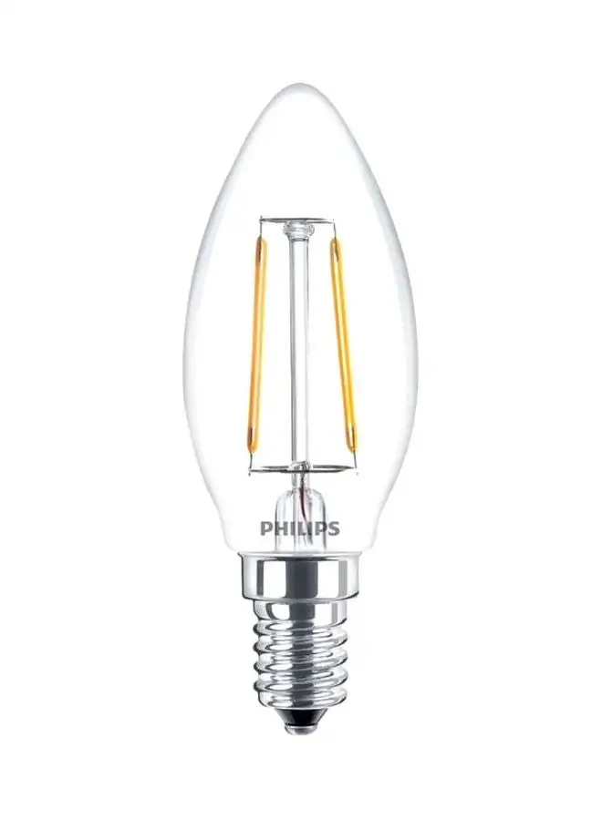 Philips Philips Led Classic Bulb 2-20W B35 E14 830 Cl, 929001975308, Warm White Clear 10cm