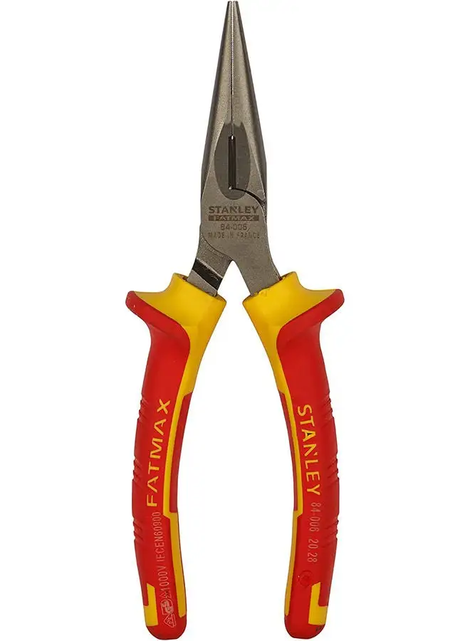 Stanley Stanley 0-84-006 Long Nose Plier, 160mm Yellow/Red