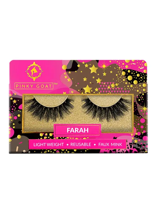 PINKY GOAT Glam Collection Eye Lashes Black- Farah