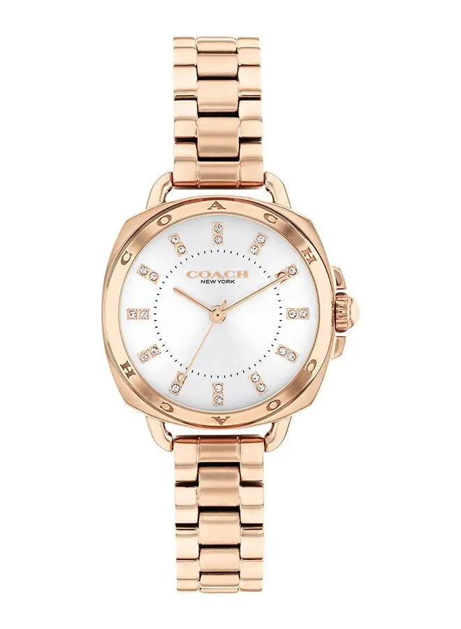 COACH Women's Analog Asymmetrical Shape Stainless Steel Wrist Watch 14504154 - 28 Mm