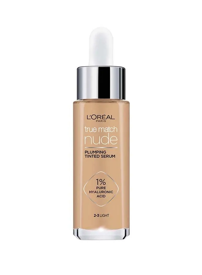 L'OREAL PARIS True Match Nude, Plumping tinted Serum, Shade 2-3