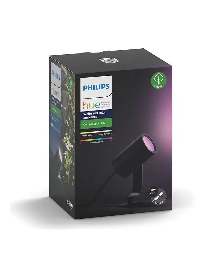 Philips Hue Spot Lily Extension Kit Black 500 x 1.3 x 1.3cm