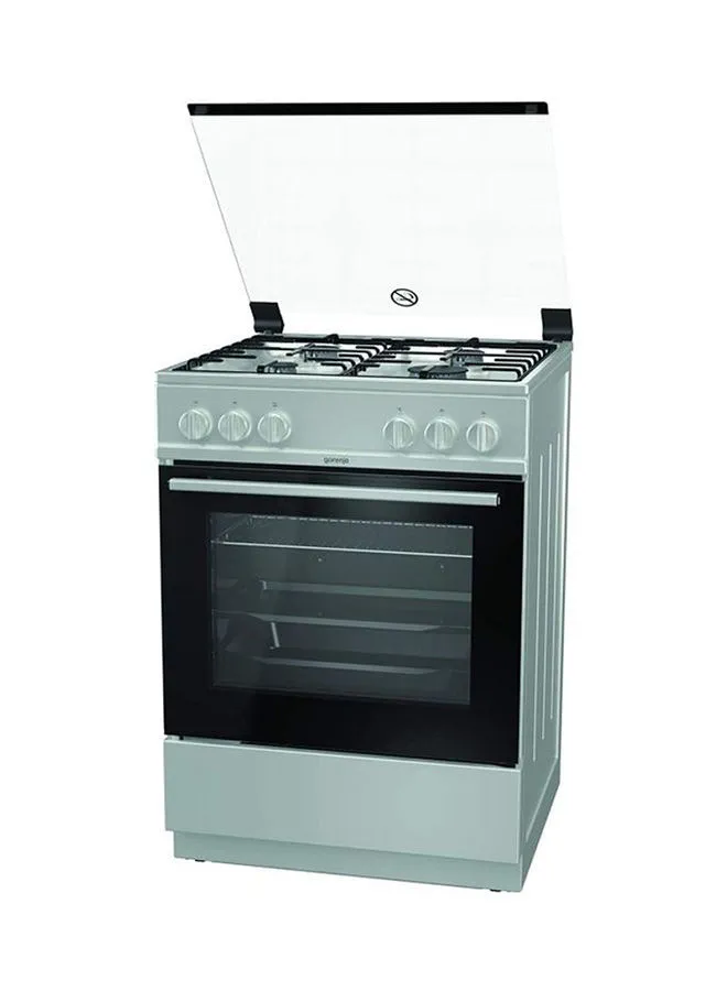 Gorenje 4-Burner Freestanding Gas Cooker With Multifunction Oven GI6121XH silver