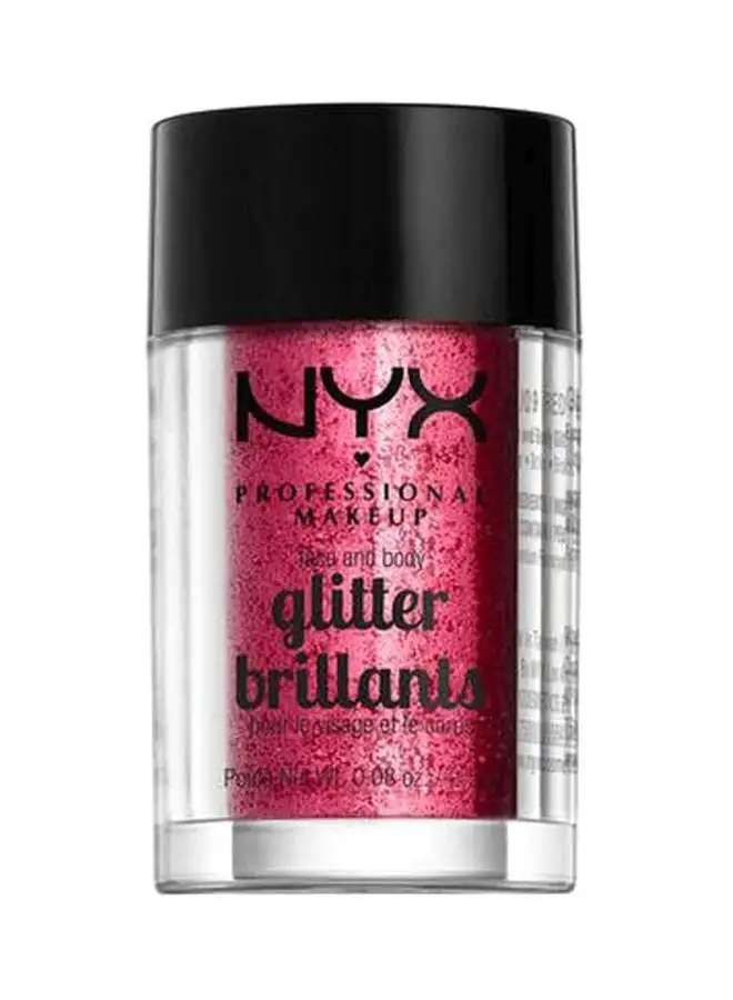 NYX PROFESSIONAL MAKEUP Face And Body Glitter Brilliants Red