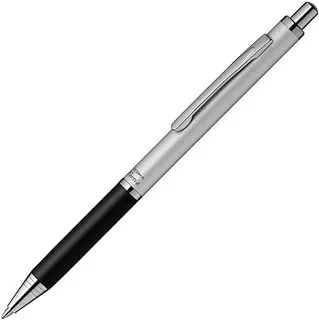 Zebra Fortia 300 Ballpoint Pen - 0.7 mm, Silver Body, Black Ink (BA80-S)