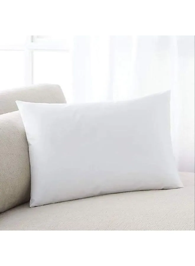 KRUDE 100% Microfiber Supersoft Microfiber Press Pillow Polyester White 48x70cm