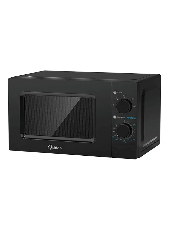 Midea Solo Microwave Oven with 5 Power Levels,Child-Safety-Lock, Defrost Function, 35 Minutes Timer, Fast Reheat, Push Button Door Opening, Good for Home & Office 20 L 700 W MMC21BK Black