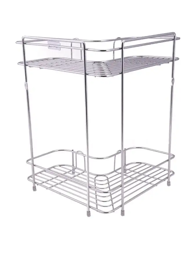 Royalford Corner Rack Silver 37cm