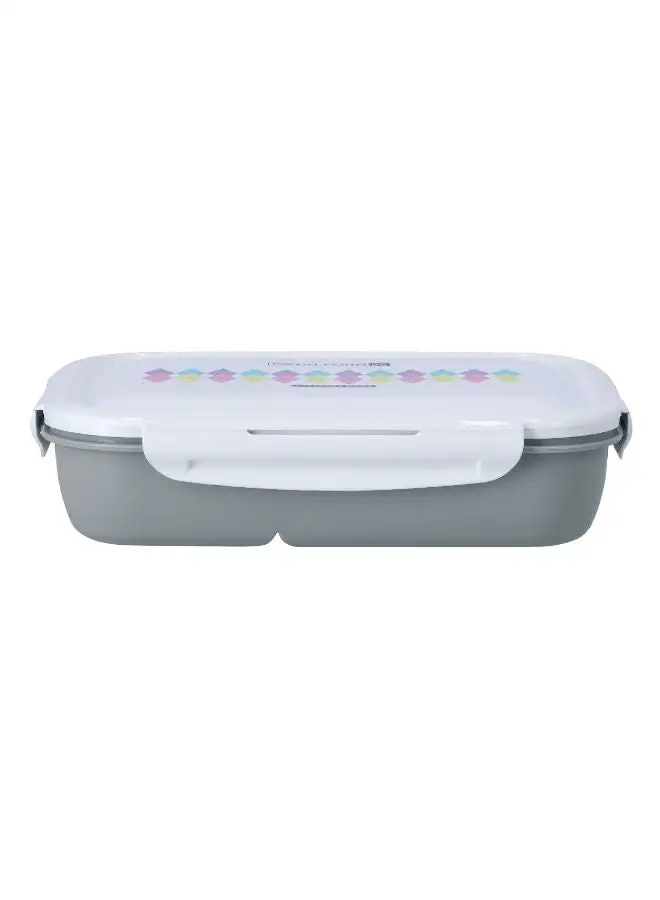 Royalford Airtight Lunch Box With Spoon Grey 1.35Liters